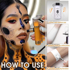 Bobisuka White Face Body Paint Liquid Texture Washable Non Toxic Facepaint Fast Drying Foundation Makeup For Halloween Clown Skeleton Skull Cosplay Sfx Costume Party Large Capacity(130Ml)