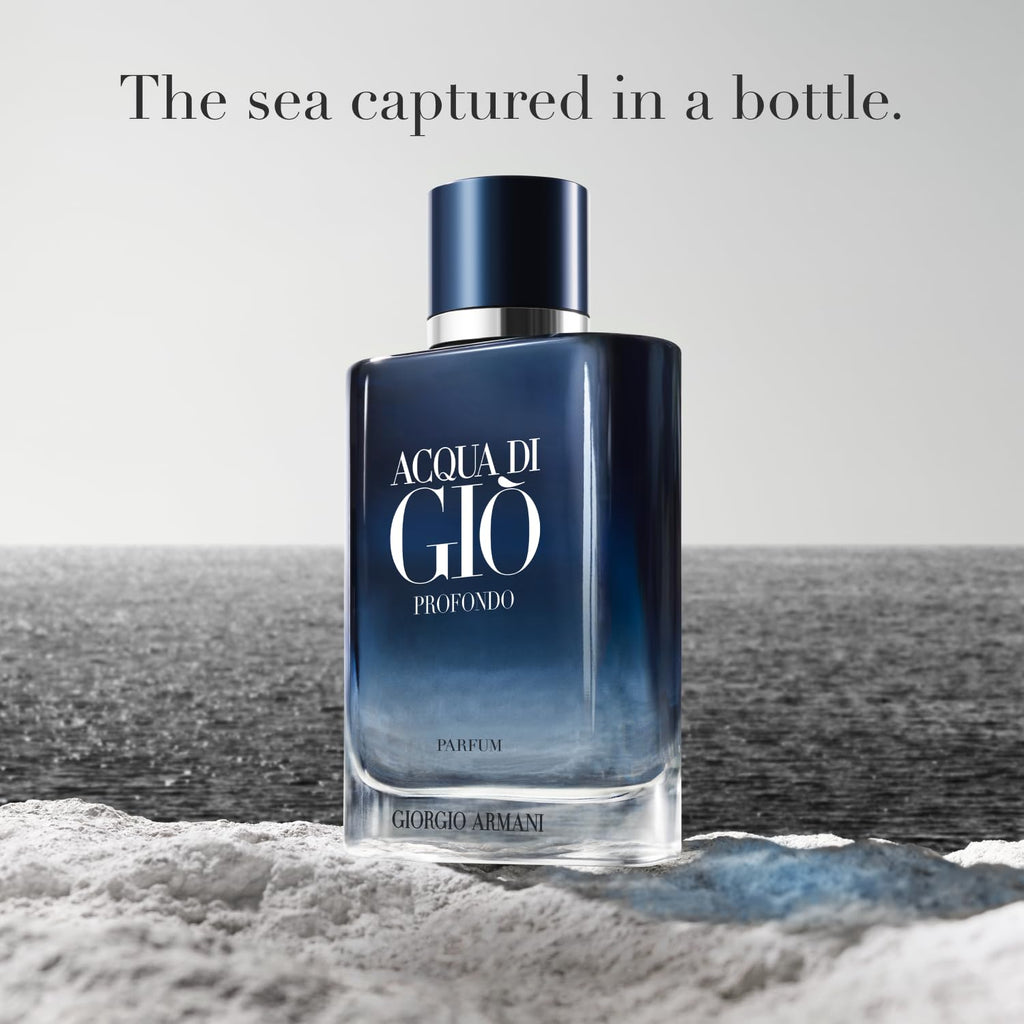 Armani Beauty – Acqua Di Giò Profondo – Parfum – Cologne For Men – Fougère Aromatic & Ambery Men’S Fragrance – Bergamot, Everlasting Essence, Cistus & Patchouli Notes