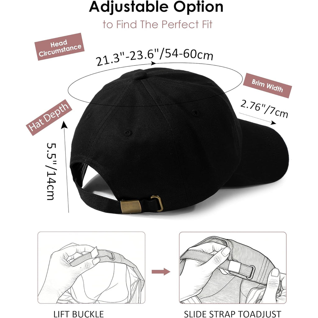 Womens Satin Lined Unstructured Baseball Cap Unisex Silk Lining Washed Cotton Adjustable Vintage Dad Hat