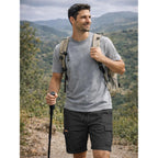 Jmierr Mens Casual Cotton Twill Cargo Shorts Drawstring Classic Chino Stretch Short With 6 Pockets