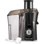 Hamilton Beach Juicer Machine, Big Mouth 3” Feed Chute For Whole Fruits And Vegetables, Easy To Clean, Centrifugal Extractor, Vegetable & Fruit Juicer, Bpa Free, 800W Motor, Black