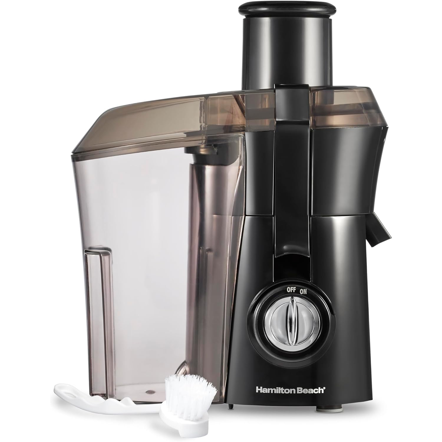 Hamilton Beach Juicer Machine, Big Mouth 3” Feed Chute For Whole Fruits And Vegetables, Easy To Clean, Centrifugal Extractor, Vegetable & Fruit Juicer, Bpa Free, 800W Motor, Black
