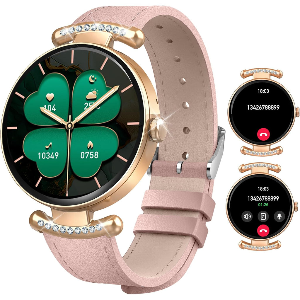 Smart Watches for Women,Answer/Make Call,1.32" AMOLED Ultra-Clear Screen Women Watch with Heart Rate,Sleep Monitor, Fitness Watch for Samsung/Android/iOS,100+ Sports Mode,3ATM Waterproof