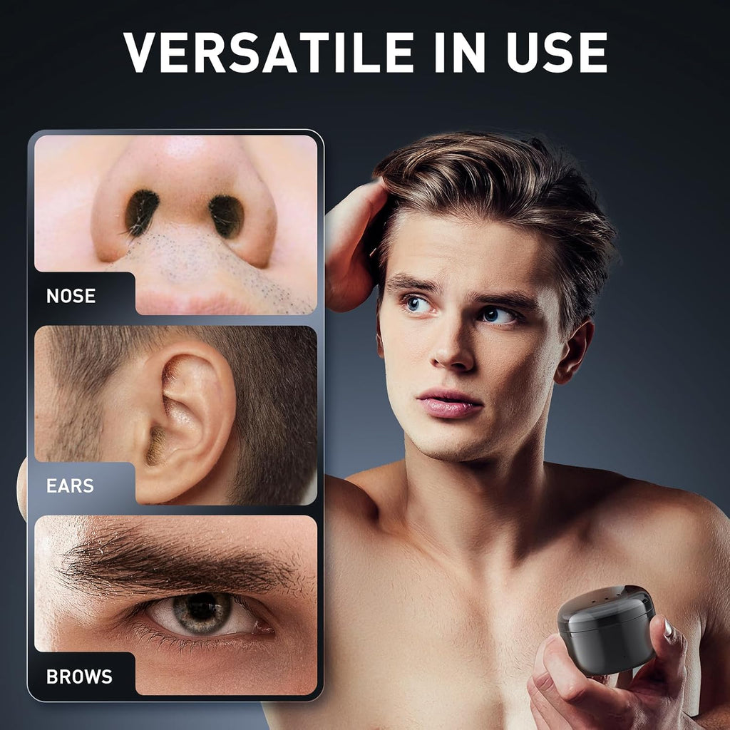 Nose Wax Kit Men, Nose Ear Hair Waxing Kit with 100g Wax, 56 Pcs Accessories, Nose Ear Hair Removal Kit, USB Fast Heat, Smart Constant Temp, Upgraded Size, Multi-Accessories,
