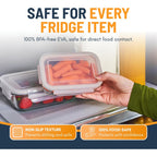 Refrigerator Liners For Shelves (8 Pack) By Linda’S Essentials - Non-Adhesive Drawer And Shelf Liner, Bpa-Free Fridge Mats For Kitchen & Cabinets, Easy To Clean, Ideal Household Essentials (Clear)
