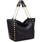 Montana West Large Tote Bag For Women Oversized Shoulder Purses With Chain Handbags