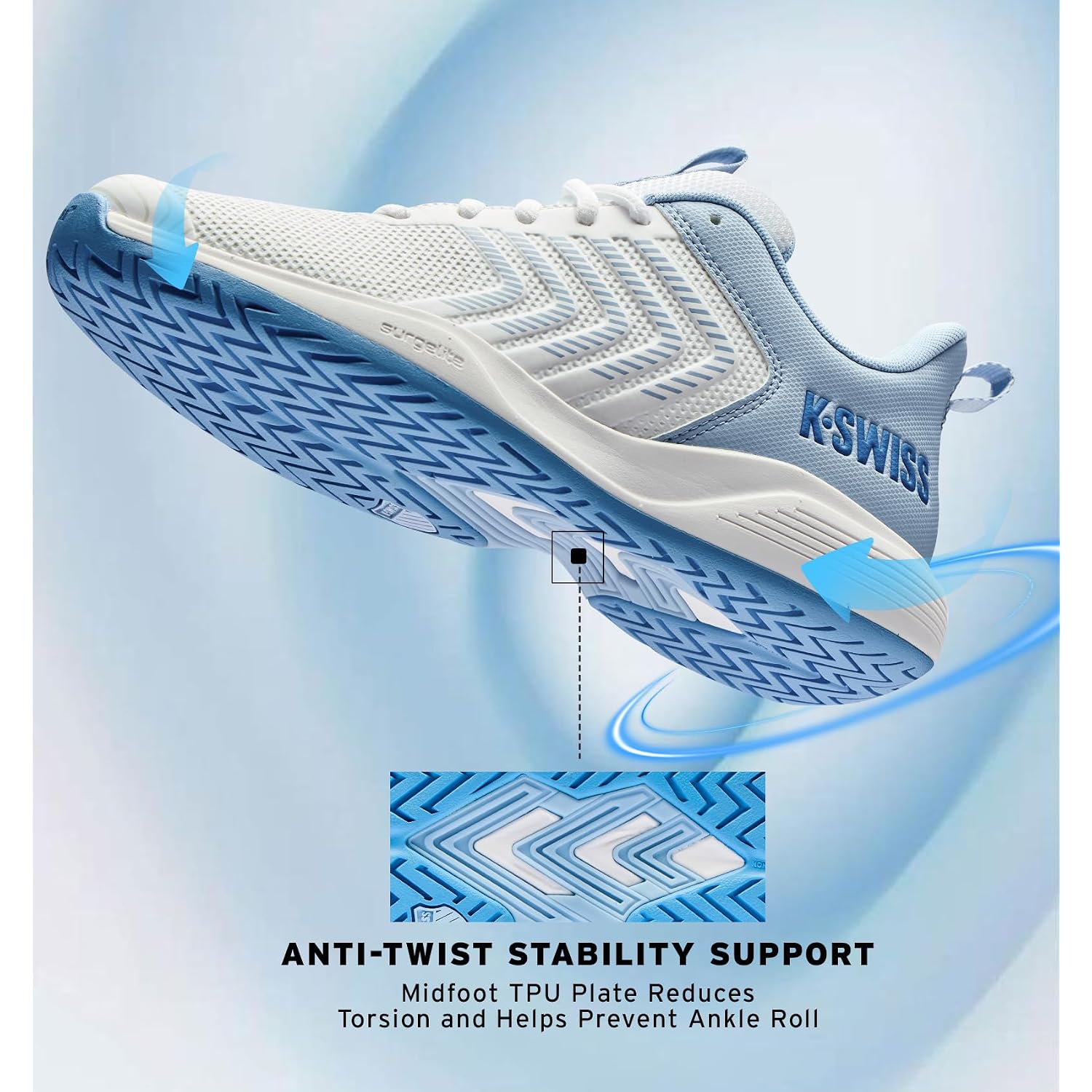 K-Swiss Women'S Ultrashot Light Pickleball Tennis Shoe - Lightweight Court Shoes Lateral Movement Stable Support