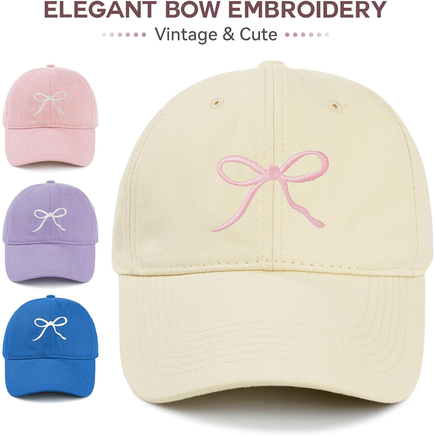 American Trends Womens Baseball Caps Adjustable Cute Baseball Caps for Women Y2K Hats for Everyday Wear Outdoor Activities