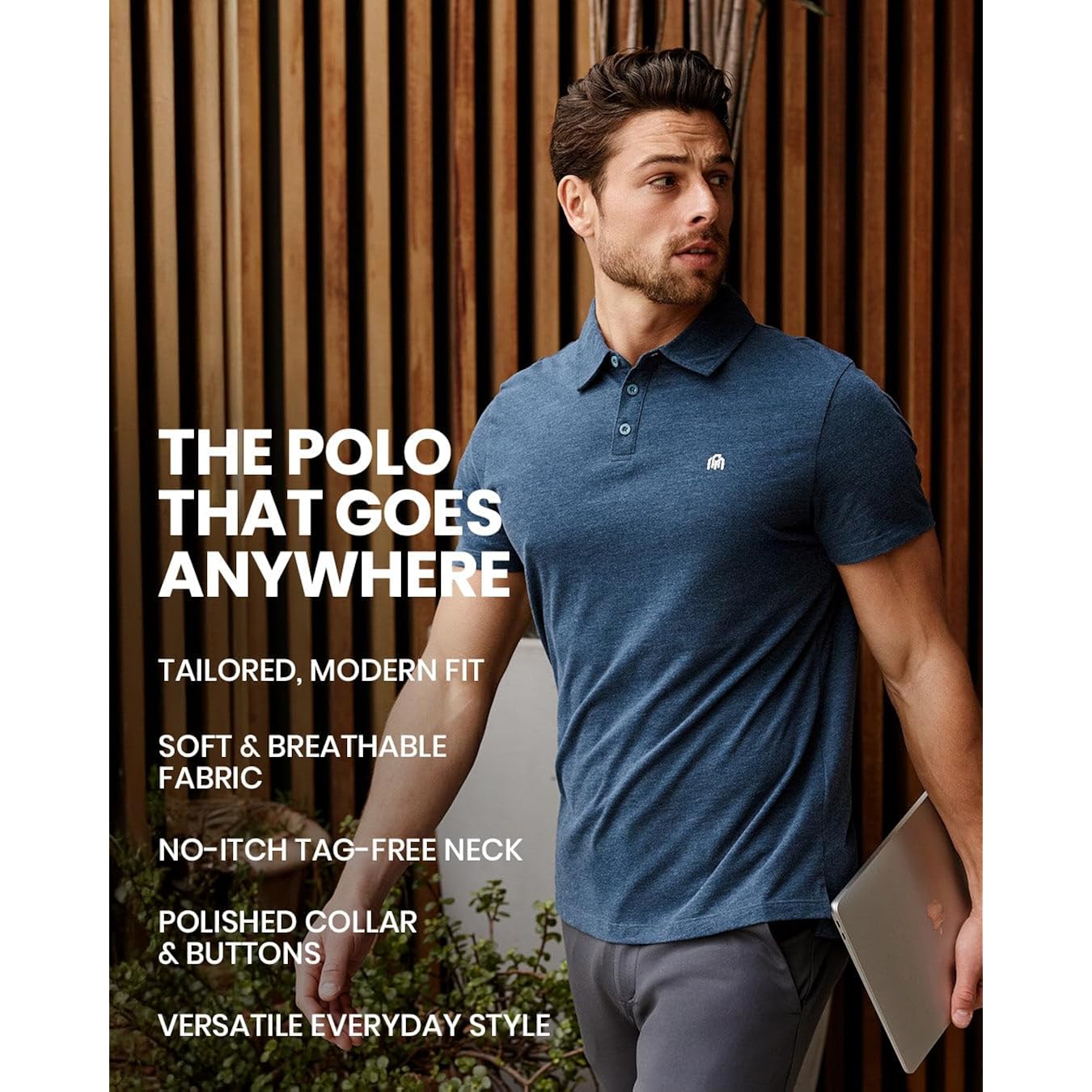 Into The Am Polo Shirts For Men - Soft Cotton Slim Fit Short Sleeve Collared Shirt Men S - 4Xl Fitted Polos