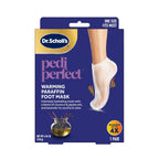 Dr. Scholl's Pedi Perfect Warming Paraffin Spa-Inspired Foot Mask-Hydrating Blend of Paraffin Wax, Coconut, Argan & Jojoba Oil, Helps Restore & Moisturize Dry, Cracked Feet at Home, Reusable up to 4x