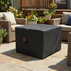 Gas Fire Pit Cover Square 32"L X 32"W X 24"H,Waterproof 600D