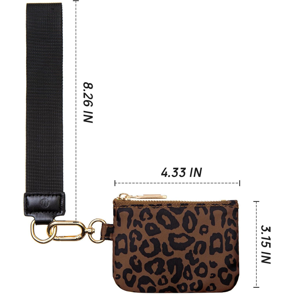 Mum's Memory Mini Zip Around Wristlet Wallets for Women -KeyChain Wallet with Detachable Dual Pouch Wristlet -Key Chain Coin Purse Small Wallets