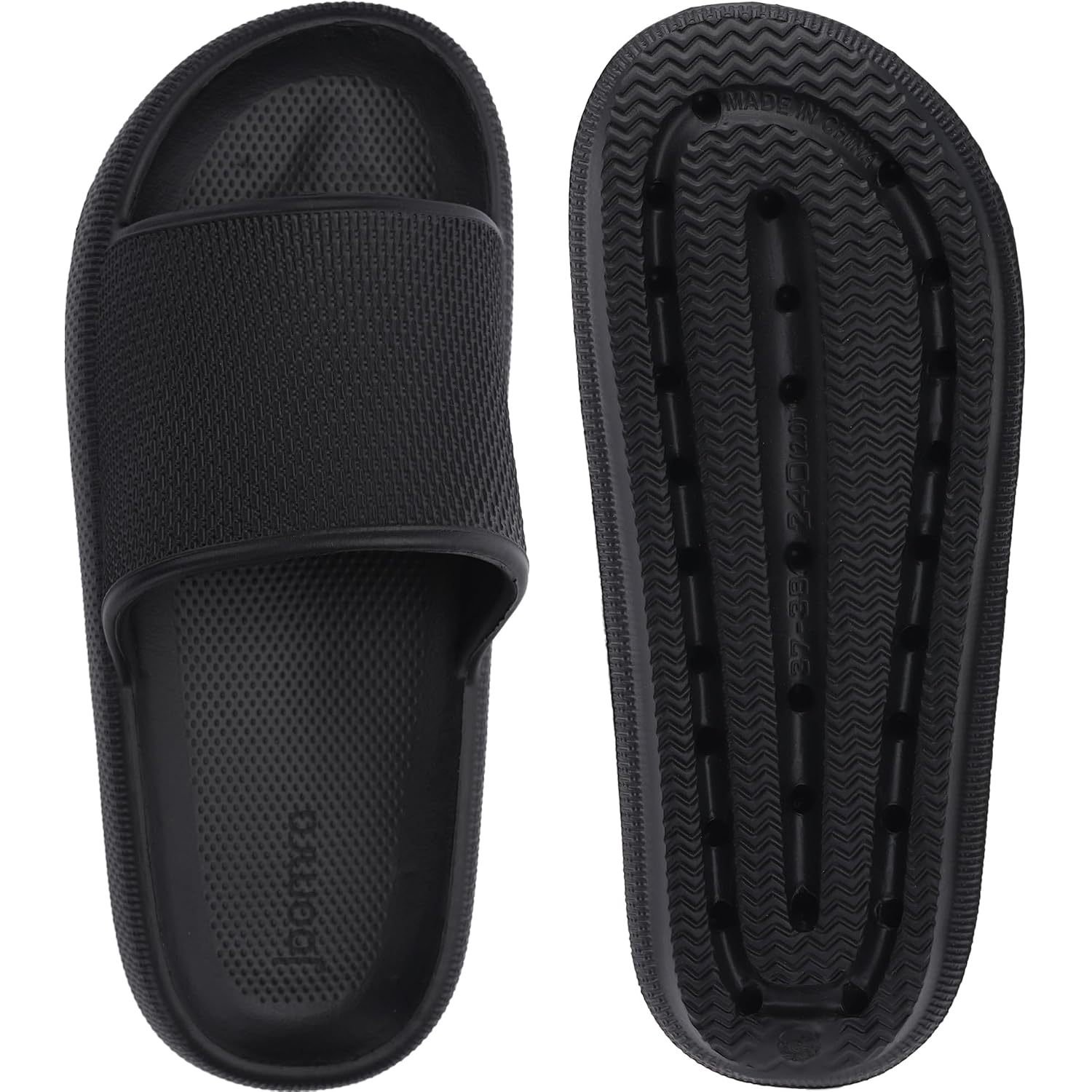 Joomra Pillow Slippers For Women And Men Non Slip Quick Drying Shower Slides Bathroom Sandals | Ultra Cushion | Thick Sole