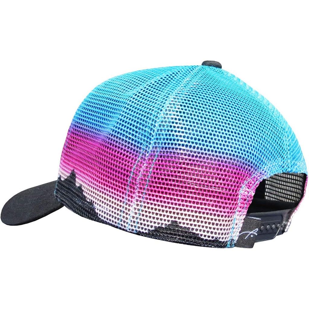 Grace Folly Beach Trucker Hats for Women- Snapback Baseball Cap for Summer Mountain Mesh Print