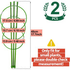 Leobro Tomato Cage, 2 Pcs Small Plant Support Cage Rust Resistant Garden Ring Stake Plant Support For Tomato, Trellis, Climbing Plant, Flower, Plant Cages For Small Plants,17.7" H