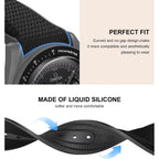 Strap For Omega X Swatch Moonswatch Watch 20Mm,Folding Buckle Band Compatible Omega X Swatch Moonswatch Speedmaster,Curved No Gap Replacement Strap For Men Women