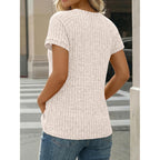 Women's Short Sleeve Shirts Business Casual Blouses Dressy Work Tunic Tops 2026 Spring Sweaters Fashion Clothes