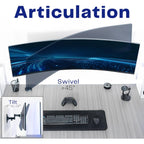 Vivo Full Motion Ultrawide Monitor Wall Mount, Fits Ultra-Wide Screens Up To 49 Inches And 44 Lbs, Tilt And Swivel Arm, Black, Mount-Vw01M