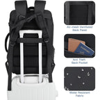 Tsa Flight Approved Laptop Backpack, 50L Expandable Carry On Backpack