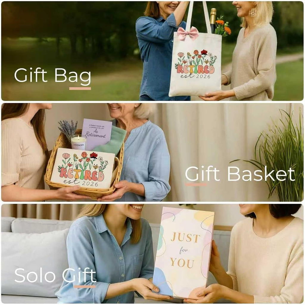Retirement Gift For Woman 2026, Cool Retirement Gifts For Women, Canvas Tote Bag Best Gifts