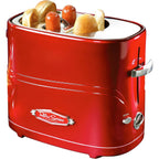 Nostalgia HDT600RETRORED Retro Pop-Up 2 Hot Dog and Bun Toaster, With Mini Tongs, Works With Chicken Dogs, Turkey Dogs, Veggie Links, Sausages and Brats