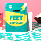 Freeman Flirty Feet Foot Mask 2-Pack – Moisturizing Socks with Coconut Oil & Mint Extract