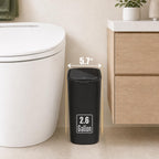 Tipgo Automatic Motion Sensor Bathroom Trash Can With Lid, 2.6 Gallon Touchless Trash Bin, Smart Garbage Can Plastic Slim Wastebasket For Bedroom, Office, Dorm (Black)