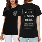 Custom T Shirts For Men Women,Personalized Shirts With Photo Logo Text,Customized T-Shirt For Front & Back Print