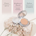 Pür Minerals 4-In-1 Pressed Mineral Makeup Powder Foundation With Spf 15 - Concealer & Finishing Compact Pressed Powder For Face - Buildable Medium To Full Coverage Foundation Powder