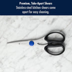 Henckels Kitchen Scissors, Micro Serrated Blade Edge, Stainless Steel
