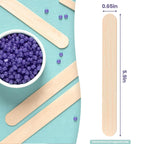 Tress Wellness Craft Sticks, Popsicle sticks, Premium Splinter-Free Wooden Sticks for Waxing, Wax Stick for Body and Face Waxing, 140 pieces