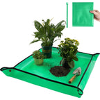 Repotting Mat For Indoor Plant Transplanting Control Mess, 26.8"X26.8" Waterproof Succulent Potting Mat Square Planting Tray Soil Change Mat Gardening Gifts For Plant Lovers