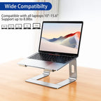BESIGN LS03 Aluminum Laptop Stand, Ergonomic Detachable Computer Stand, Notebook Riser, Laptop Mount Compatible with Air, Pro, Dell, HP, Lenovo More 10-15.6" Laptops