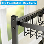 Snslxh 4 Baskets 2-Tier Over The Sink Dish Drying Rack, 26.57"-35", Large Sink Rack For Kitchen, Extensible And Adjustable, Saving Kitchen Space