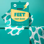 Freeman Flirty Feet Foot Mask 2-Pack – Moisturizing Socks with Coconut Oil & Mint Extract