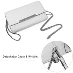 AFKOMST Versatile Clutch Purse for Women Wristlet Evening Bag and Small Summer Purse Crossbody for Formal Events or Daily Use | Vegan Leather, Fit Phone17 Pro Max, Passport