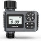 Outdoor Garden Hose Faucet Timers, Programmable Water Sprinkler Timer With Rain Delay/Manual/Automatic Drip Irrigation And Lawn Watering System For Yard, 1 Outlet