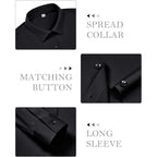 Siliteelon Button Down Shirts For Women Stretch Long Sleeve Fitted Business Casual Collar Tops Work Wrinkle Free