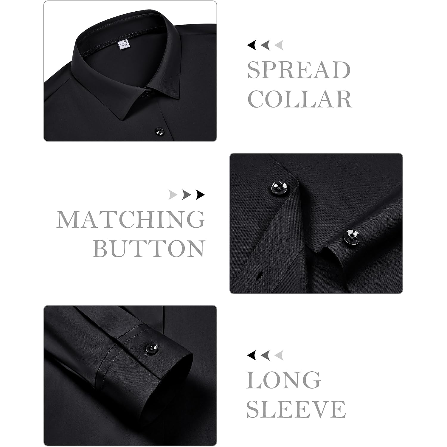 Siliteelon Button Down Shirts For Women Stretch Long Sleeve Fitted Business Casual Collar Tops Work Wrinkle Free