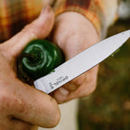 Opinel No. 112 Paring Knives 2 Piece Set, Sandvik 12C27 Steel Everyday Use Prep Knives For Chopping, Peeling, Slicing, Trimming, Stabilized Sustainably Harvested Beechwood Handles, Made In France