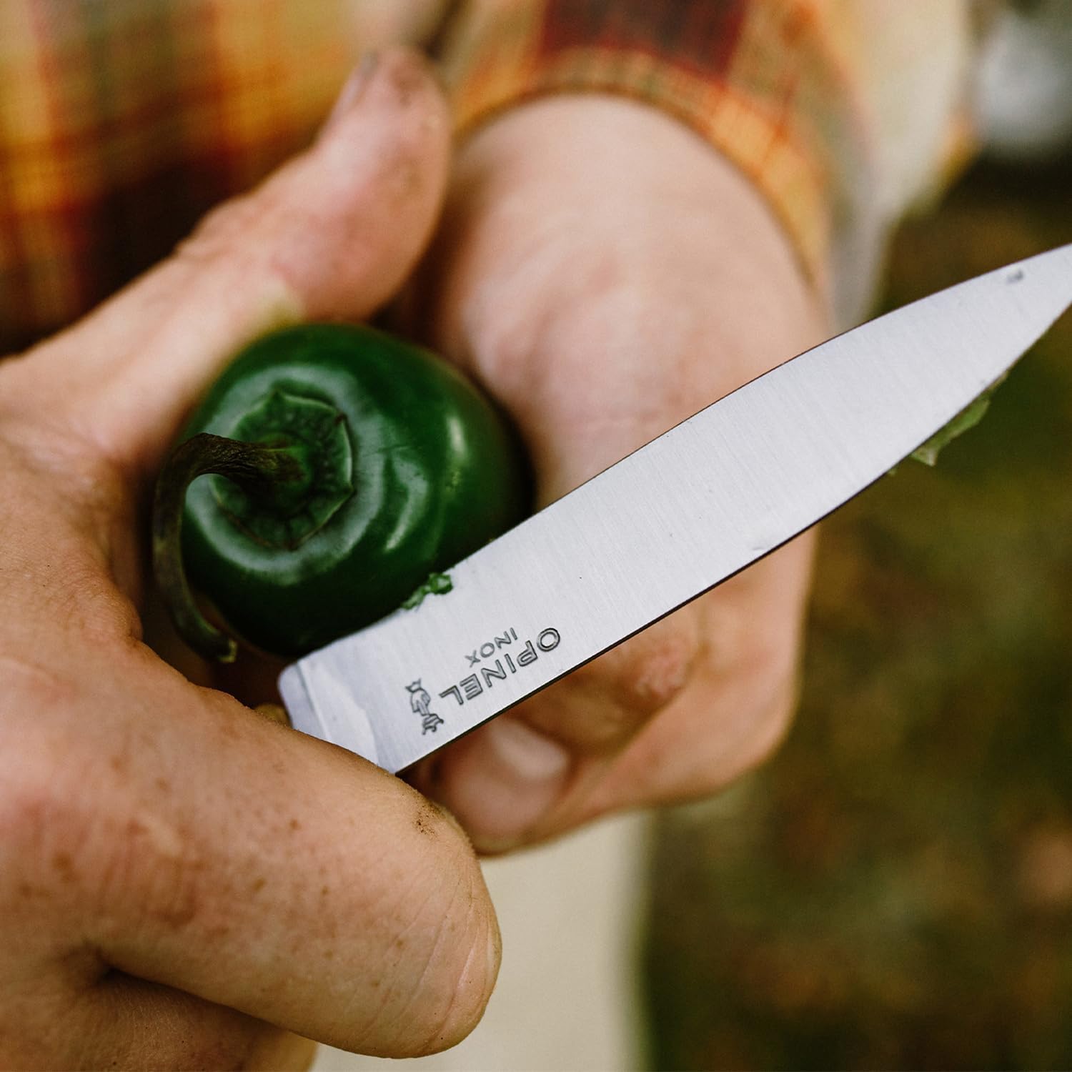 Opinel No. 112 Paring Knives 2 Piece Set, Sandvik 12C27 Steel Everyday Use Prep Knives For Chopping, Peeling, Slicing, Trimming, Stabilized Sustainably Harvested Beechwood Handles, Made In France