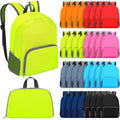 48 Pcs 17 Inch Foldable Backpacks In Bulk Classic Back Packs Colorful Book Bags Lightweight Basic Bookbags Wholesale For Homeless Student School Supply Outdoor Travel
