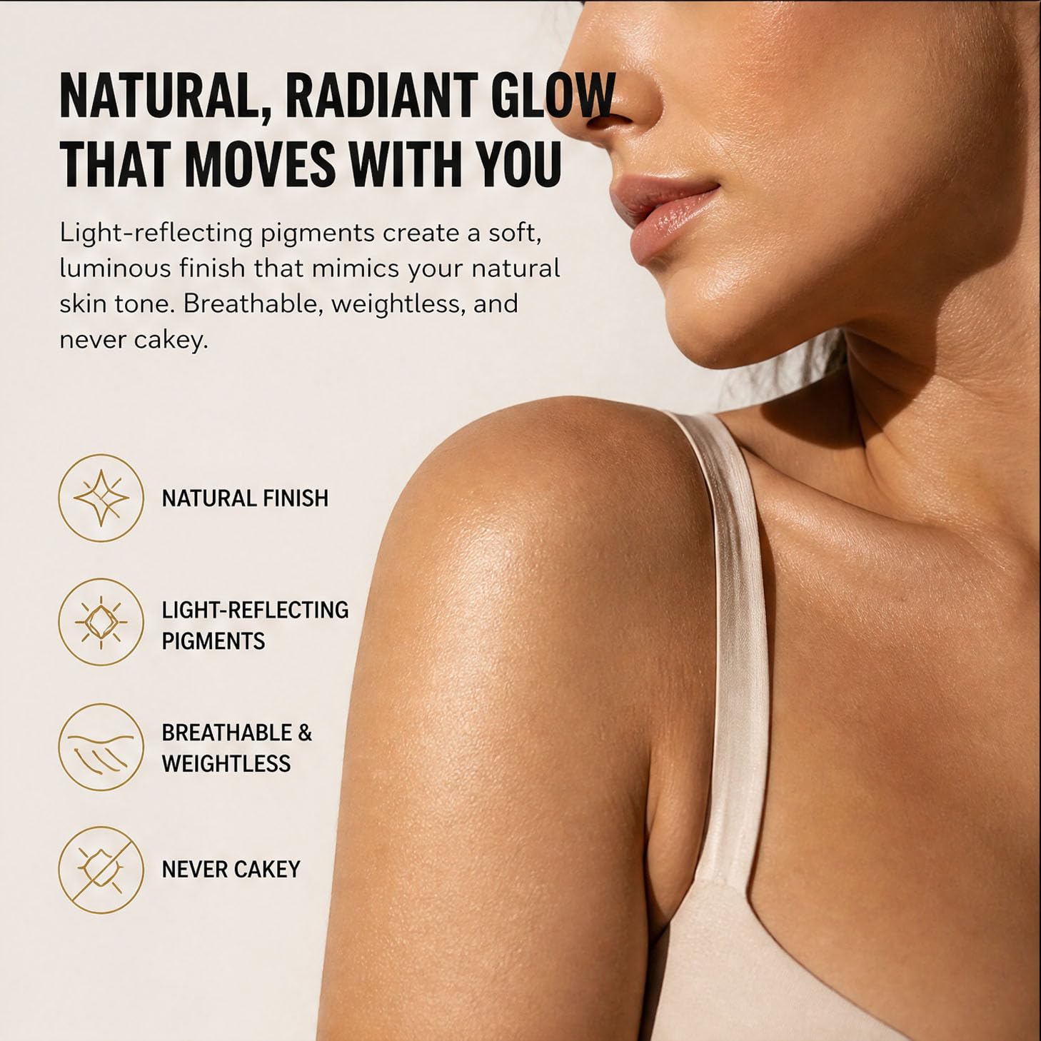 Body Coverage Perfector Waterproof Leg & Body Makeup Foundation (Natural) | Full Coverage Tattoo Cover Up Concealer, Long Lasting Sweatproof & Transfer Resistant Body Makeup For Legs, Face, 1Oz