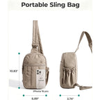 Bagsmart Small Crossbody Bags For Women, Puffer Sling Bag Fanny Packs, Purses Hobo Handbag For Daily Travel Hiking