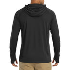 Magcomsen Men'S Hooded Upf 50+ Sun Protection T Shirts Long Sleeve Athletic Fishing Shirts Rash Guards