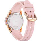 Citizen Women'S Eco-Drive Weekender Sport Casual, Rose Gold-Tone Stainless Steel Watch, Pink Silicone Strap, White Dial (Model: Fe6138-05B)