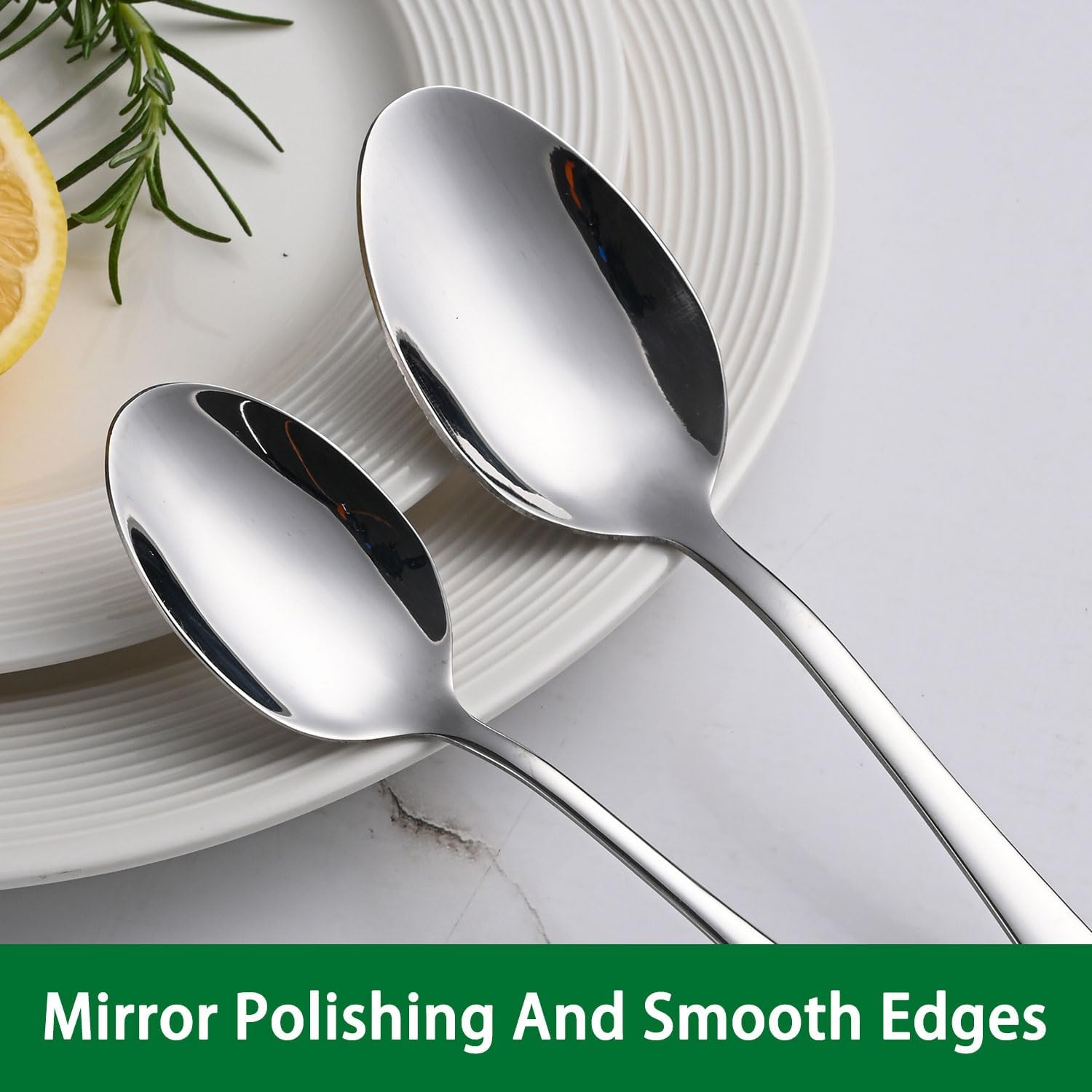 8-Piece 6.7 Inches Stainless Steel Tea Spoon,Durable Dishwasher Safe Teaspoons,Silverware Dessert Spoons For Kitchen,Small Spoons For Restaurant,Hotel