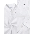 Jekaoyi Button Down Linen Shirts For Men Casual Long Sleeve Regular Fit Cotton Beach Shirts With Pocket