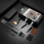 Japanese 6Cr13 Steel Hair Cutting Scissors Kit, 21-Pcs Barber Shears Set | Sharp No-Pull Blades Made Of Premium Japanese Steel. Complete 21-Pcs Haircut Set For Professional Barbers And Home Salon.