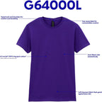 Gildan Womens Softstyle Cotton T-Shirt, Style G64000L, Multipack